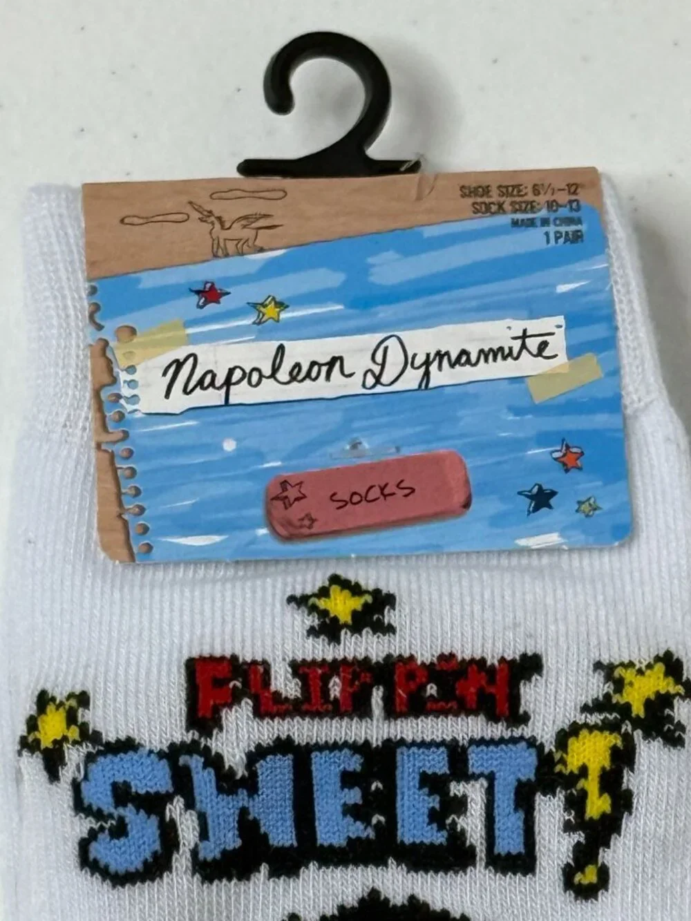 Napoleon Dynamite Flipin Sweet Crew Socks Movie Novelty